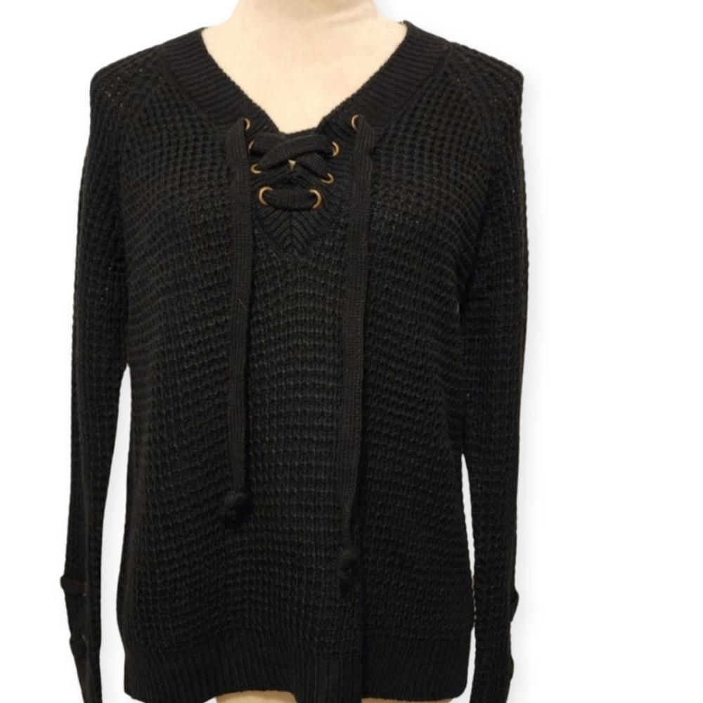 It's our time tie up sweater - Picture 2 of 10
